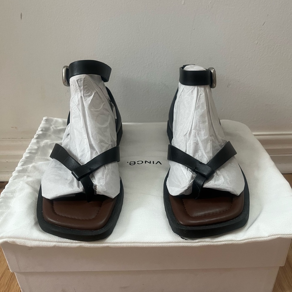 VINCE. Samuela Leather Sandals - Picture 6 of 10